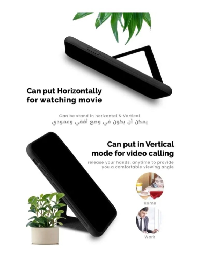 ARMOR - Case Cover For Samsung Galaxy A15 With Magnetic Hand Grip 3 in 1 Black - Image 1