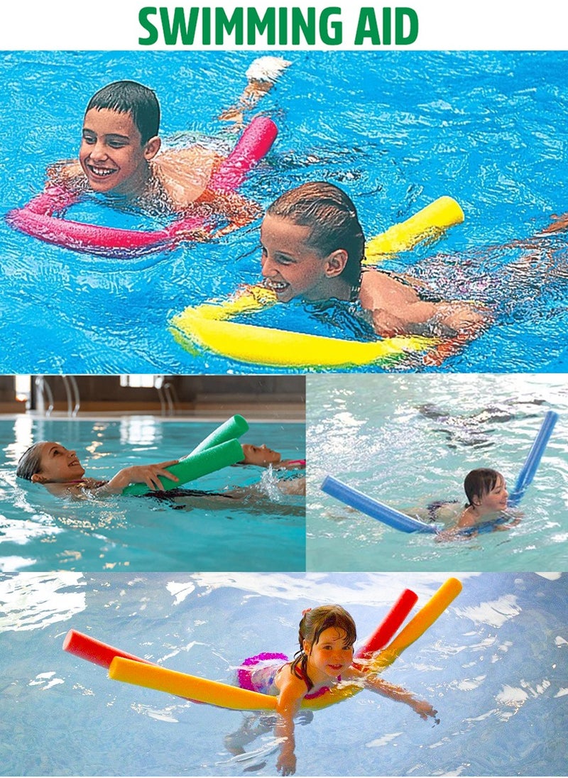 QUTOOB Best Swimming Floats for Kids - Swimming Floating Foam Stick, 150cm, Bendable and Flexibile- Pack of 4 Swimming Noodles of Multicolor  - Image 3