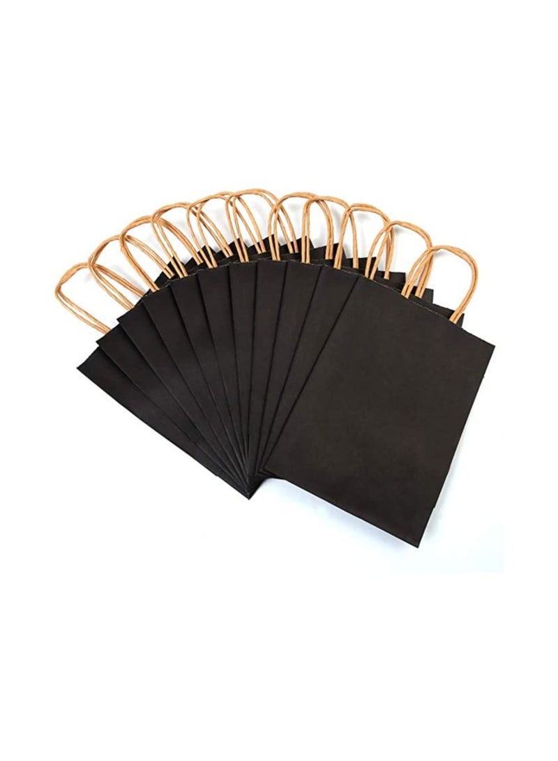 SHOWAY 24 Pieces Craft Paper Bag/Black  - Image 2