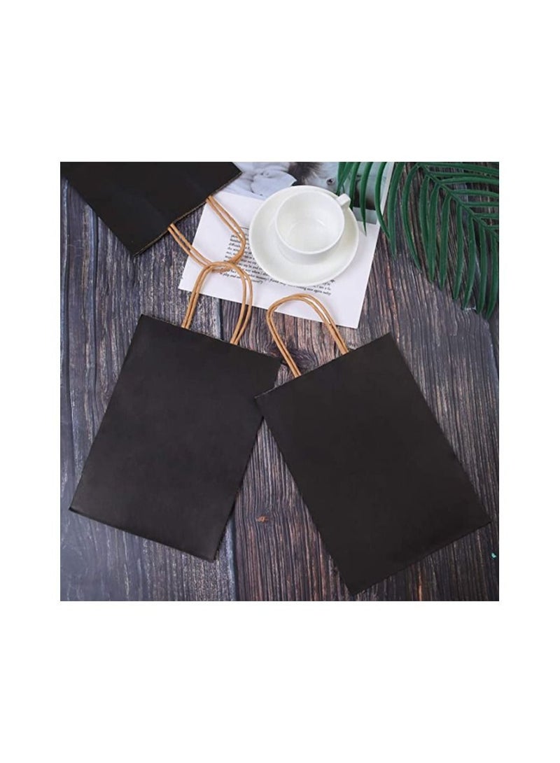 SHOWAY 24 Pieces Craft Paper Bag/Black  - Image 4