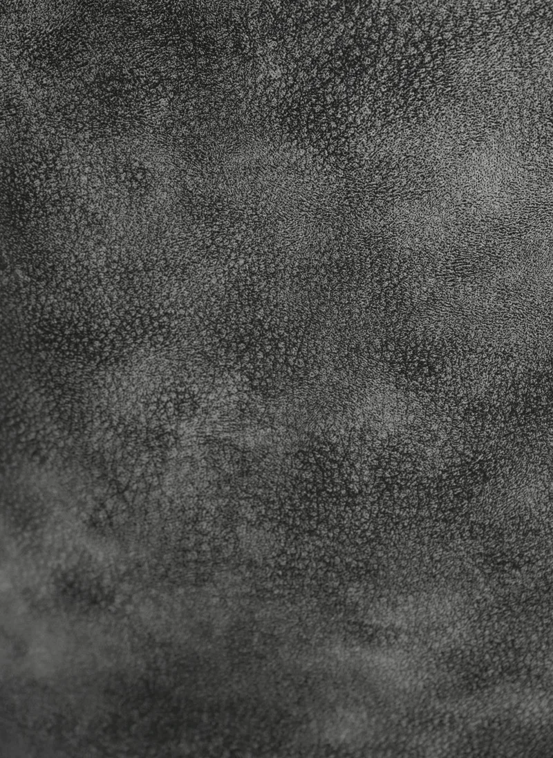 Lichi Textured eco-leather skirt