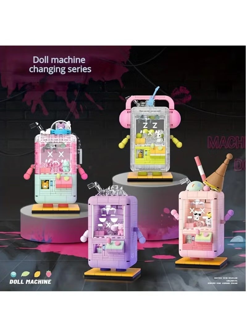 Arabest Whimsical Juice Drink Doll Building Blocks Set - Colorful Educational Toy Model for Kids' Creative Learning and Development - Perfect Desktop Decoration Gift - 2097-Cold Day Mint - Image 5