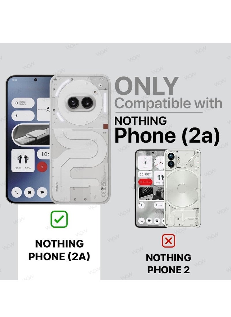 Houmt Nothing Phone 2A 5G Case Cover Inner Velvet Fabric Lining Matte Case Soft Silicone Flexible Camera Lens Protection Case for Nothing Phone 2A 5G 6.7-inch  - Image 2