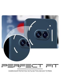 Houmt Nothing Phone 2A 5G Case Cover Inner Velvet Fabric Lining Matte Case Soft Silicone Flexible Camera Lens Protection Case for Nothing Phone 2A 5G 6.7-inch  - Image 3
