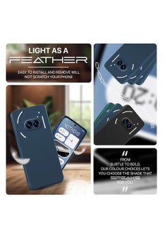 Houmt Nothing Phone 2A 5G Case Cover Inner Velvet Fabric Lining Matte Case Soft Silicone Flexible Camera Lens Protection Case for Nothing Phone 2A 5G 6.7-inch  - Image 5
