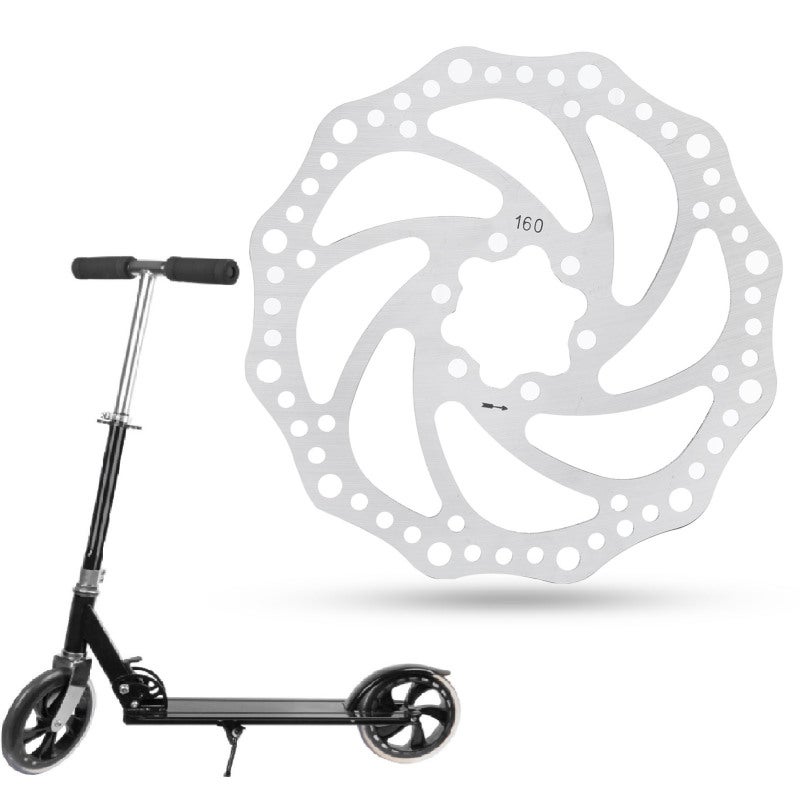 Stainless Steel Brake Disc Rotor: 1pc Premium Stainless Steel - Easy To Install Brake Accessory for Electric Scooter Maintenance & Repair - Image 1