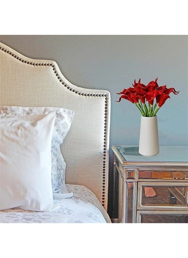 yongsheng 16-Piece Artificial Calla Lily Flowers Red 36x6cm，Artificial Calla Lily Flower Real Touch Latex Flowers for Wedding Bouquet Party Home Decor  - Image 3
