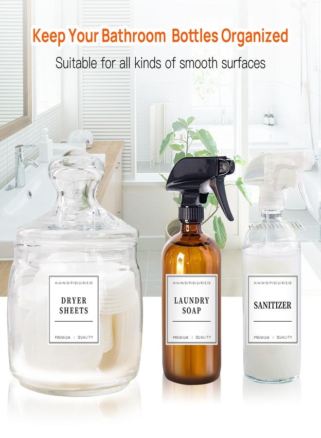 TESWEY 30PCS Waterproof Labels for Bottles, Minimalist Bathroom and Laundry Room Labels Set, Self-Adhesive Labels Stickers for Soap Dispenser and Laundry Jars, Hand Soap Shampoo Conditioner Label - Image 4