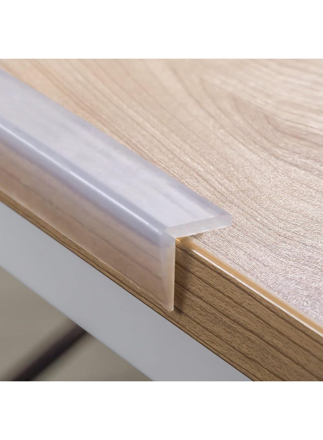 Loiion Baby Proofing, Edge Protector 100% Silicone, Soft Corner Protectors for Kids, Pre-Tape Adhesive Edge Guard for Kids Safety, Child Drawer Furniture Cabinet Bumper (32.8ft 0.6x0.6in(Width)) - Image 1