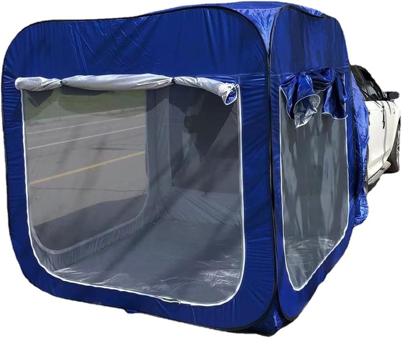 ARAST Up Car Rear Tent, SUV Tents for Camping Car Tents for Campers Multipurpose Truck Tent Camping Tent Connected to Vehicle Universal Fit (Blue 200X200X200CM) LEOWE - Image 1