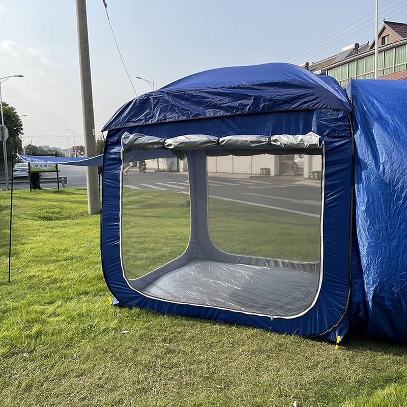 ARAST Up Car Rear Tent, SUV Tents for Camping Car Tents for Campers Multipurpose Truck Tent Camping Tent Connected to Vehicle Universal Fit (Blue 200X200X200CM) LEOWE - Image 4
