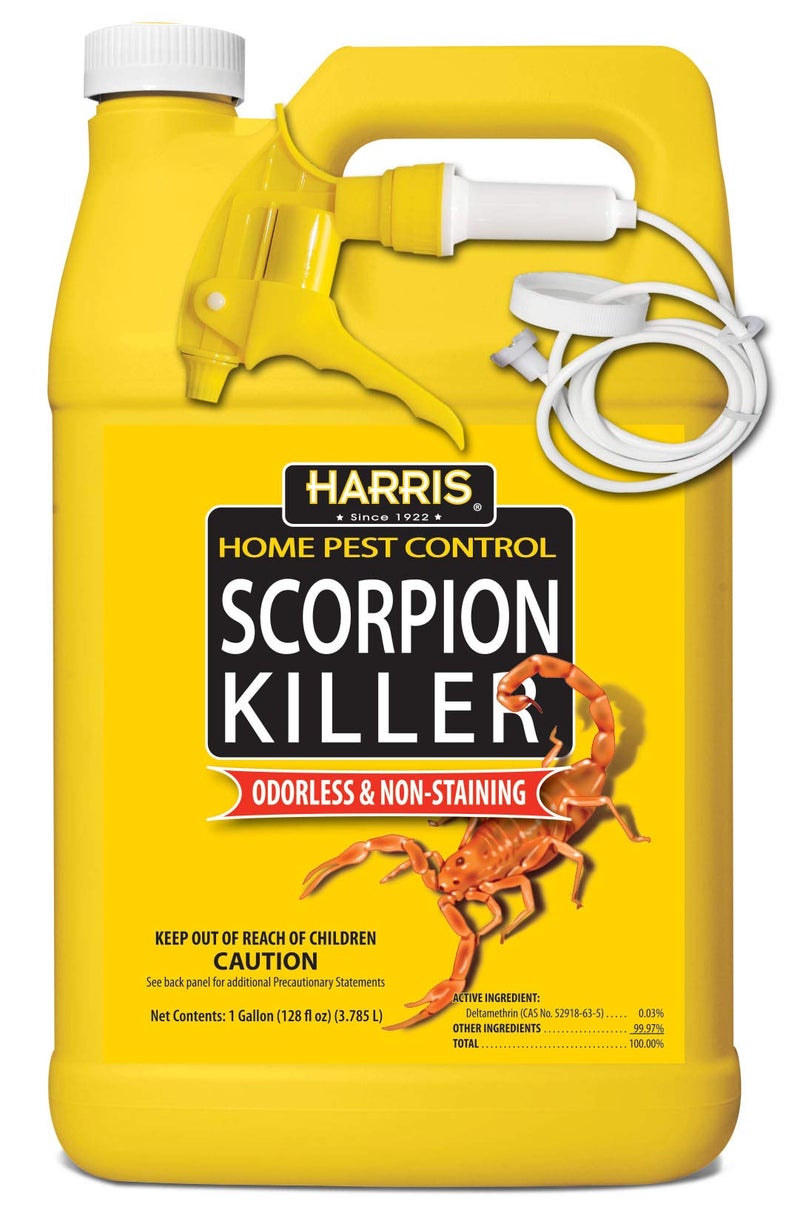 Harris Scorpion Killer, Liquid Spray with Odorless and Non-Staining Extended Residual Kill Formula (Gallon) 128 Fl Oz - Image 1