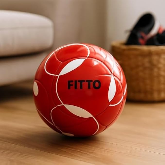 Fitto Football Soccer Ball Assorted Designs and Colors - Indoor Outdoor Training & Match Ball for Kids Teens Adults - Image 2