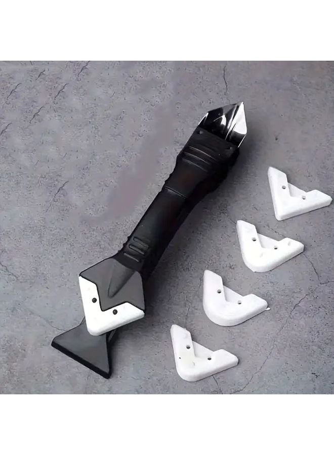 5 In 1 Black Scraper Tool For Adhesive Grout And Sealant Removal - Image 1