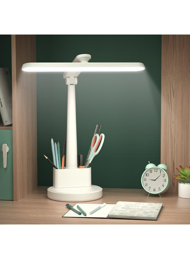 Bluejw LED Reading Lamp Student Study Special Desk Lamp Dormitory Refilling Dual-purpose Pen Holder Folding Desk Bedside Lamp - Image 2