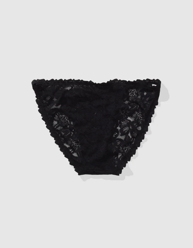 Aerie Show Off Rosey Lace String Bikini Underwear