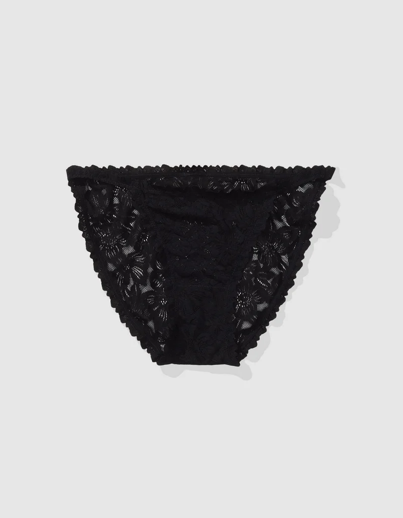 Aerie Show Off Rosey Lace String Bikini Underwear