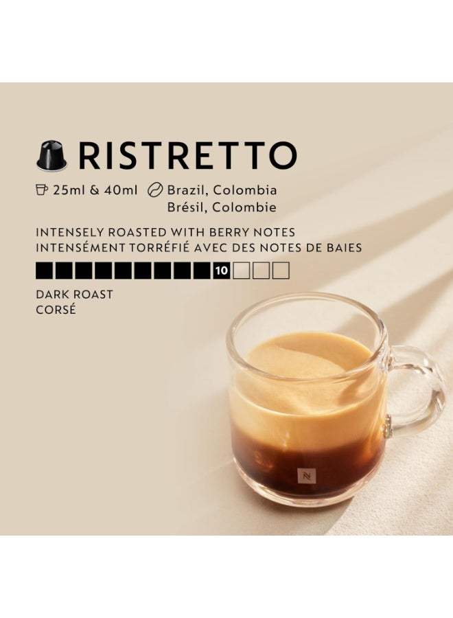 Nespresso Ristretto Original Line Coffee Capsules, Pack of 90 – Intense Short Espresso Pods, Compatible with Nespresso Original Machines, Recyclable Aluminum Capsules - Image 2
