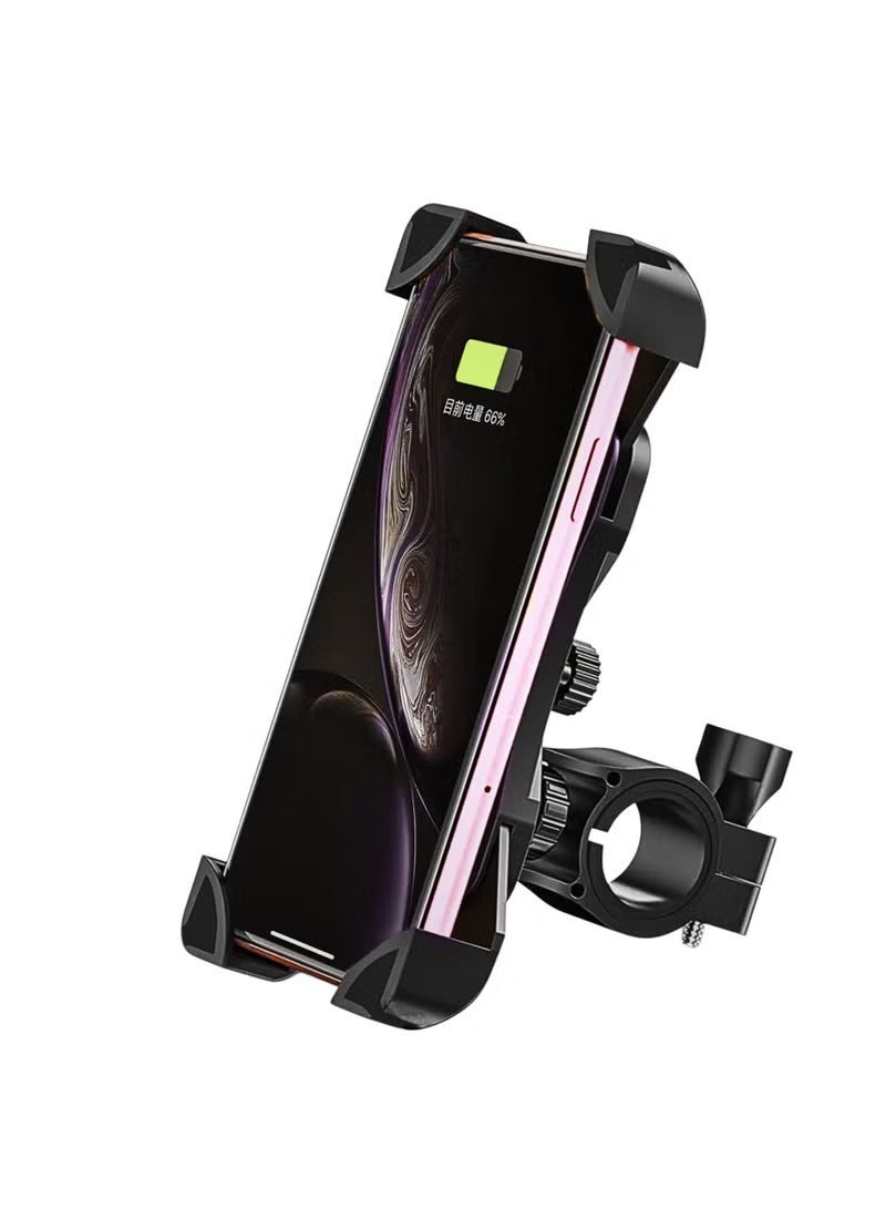 EarlDom EH141 Universal 360° Rotating Bike & Scooter Phone Holder | Adjustable Handlebar Mount, Secure Grip, Shockproof Design, Easy Installation – Black - Image 4