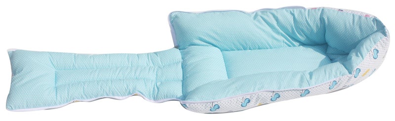 AMARDEEP Blue Baby Quilt & Sleeping Bag Cum Carry Bag – Soft, Cozy, Portable Baby Bedding for Newborns, Infants – 64x41 cm, Stroller, and Sleeping Time - Image 3
