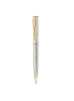 pierre cardin Golden Eye Chrome Nikel Premium Ball Pen With Twist Mechanism | Luxurious Gold Finish Clip | Ideal For Christmas, New Year & Corporate Gifting  - Image 2