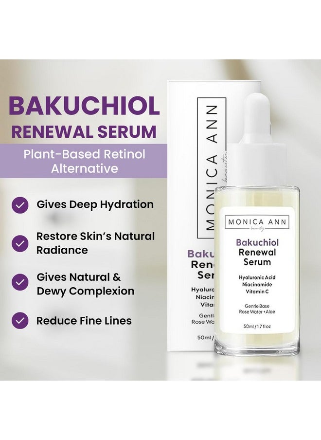 Monica Ann Beauty Bakuchiol Renewal Serum with Hyaluronic Acid, Niacinamide, and Vitamin C, 50ml  - Image 3