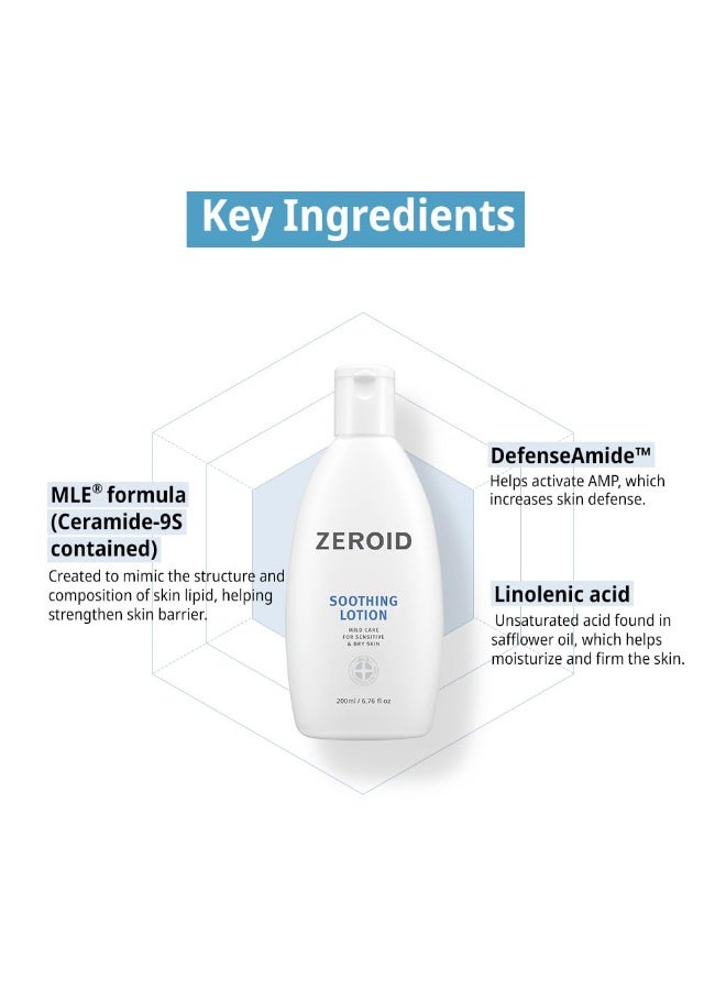 ZEROID | Soothing Lotion | Moisturizer for Sensitive Skin | Skin Barrier Repair | Face & Body Lotion for Soothing & Calming | Lotion for Extremely Dry Skin | Korean Skin Care - Image 5