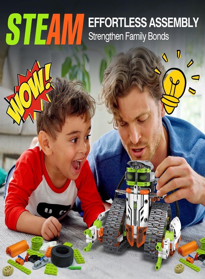 anysun 5 in 1 STEM Robot Building Kit, Dinosaur Building Toys for Kids Age 8-12, Remote & APP Controlled, Educational Robotics Science Toy for Boys Girls Christmas and Birthday - 539pcs - Image 3