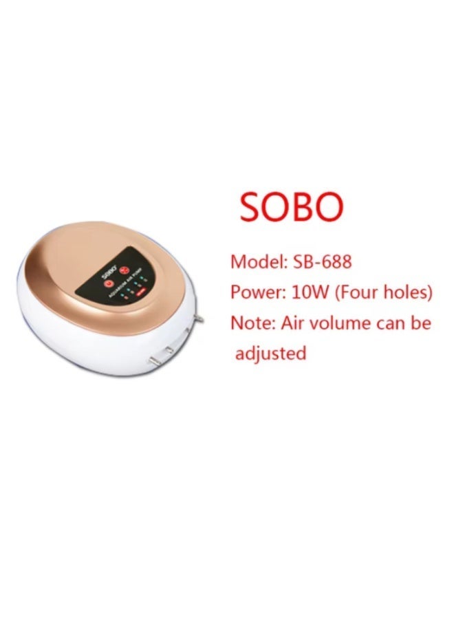 SOBO Electronic Oxygen Pump - 4 Ports (Four Heads) - Image 4