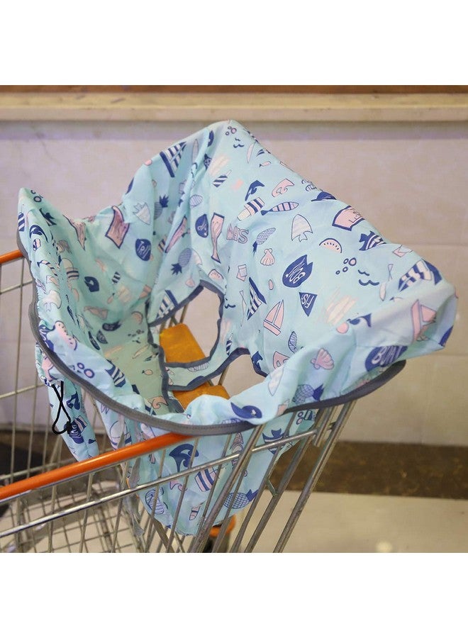 Zerodis Baby Seat Cover, Shopping Cart Cover for Baby Foldable Baby Grocery Cart Cover Soft Shopping Cart Cover Easy to Install High Chair Cover Mom 25.5x13.7x15.7inch - Image 2