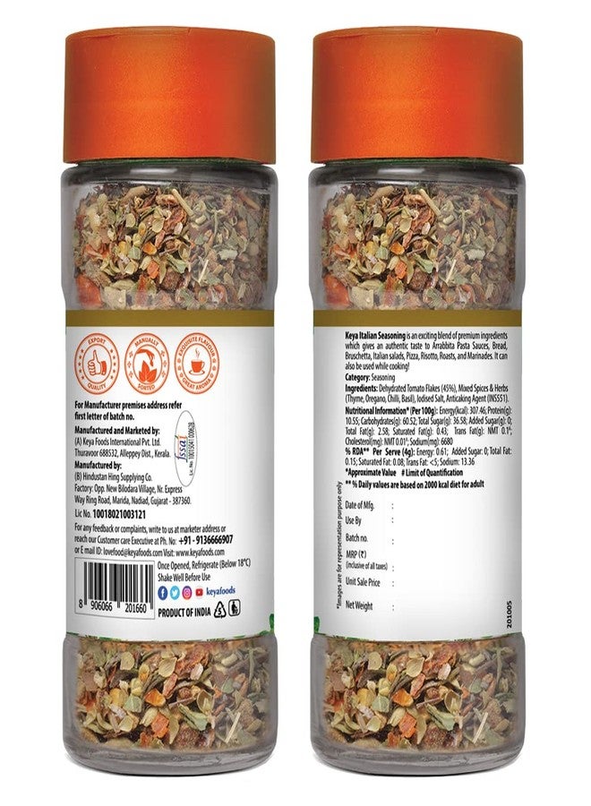 Keya Italian Seasoning, All Natural & Healthy Italian Spice Blend for Pizza, Pasta| Glass Bottle | Premium Herbs and Spices 35gm - Image 5