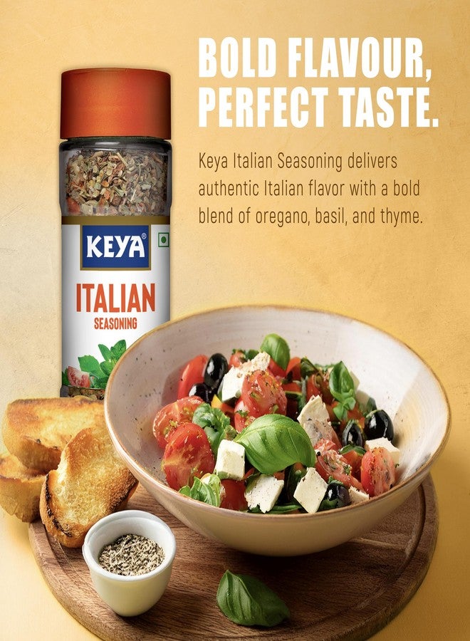 Keya Italian Seasoning, All Natural & Healthy Italian Spice Blend for Pizza, Pasta| Glass Bottle | Premium Herbs and Spices 35gm - Image 3