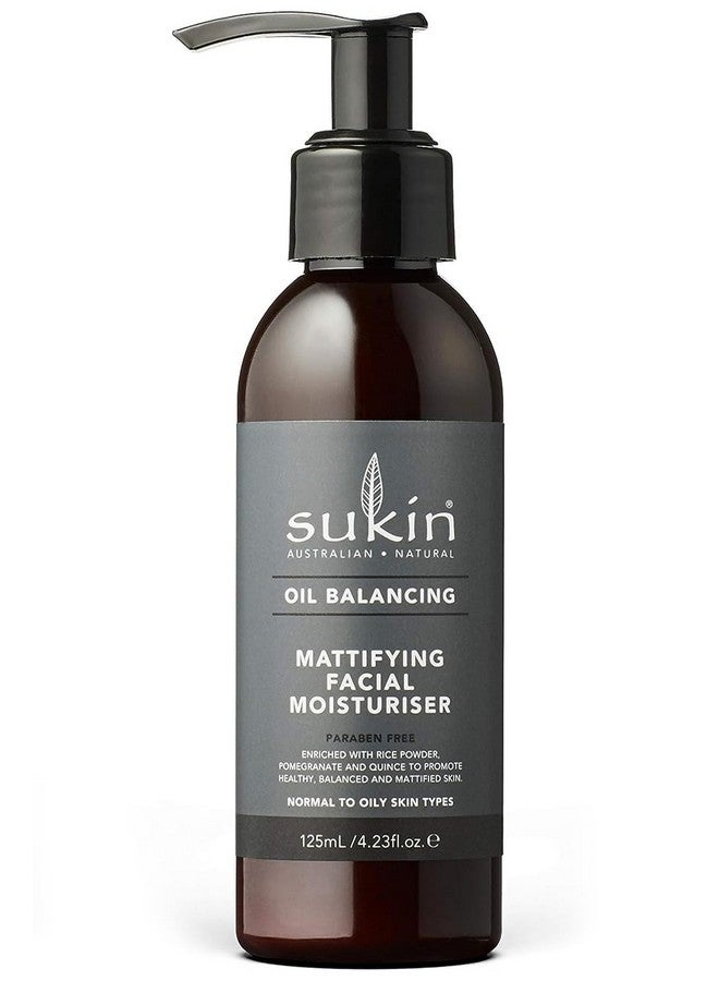 Sukin Oil Balancing Mattifying Facial Moisturizer With Pump, 4.23 Ounce