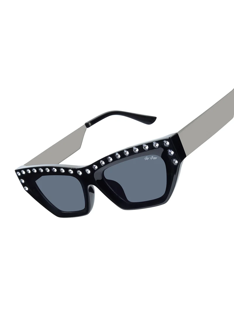 Woggles Red Pappy Vivara Black Cateye Sunglasses