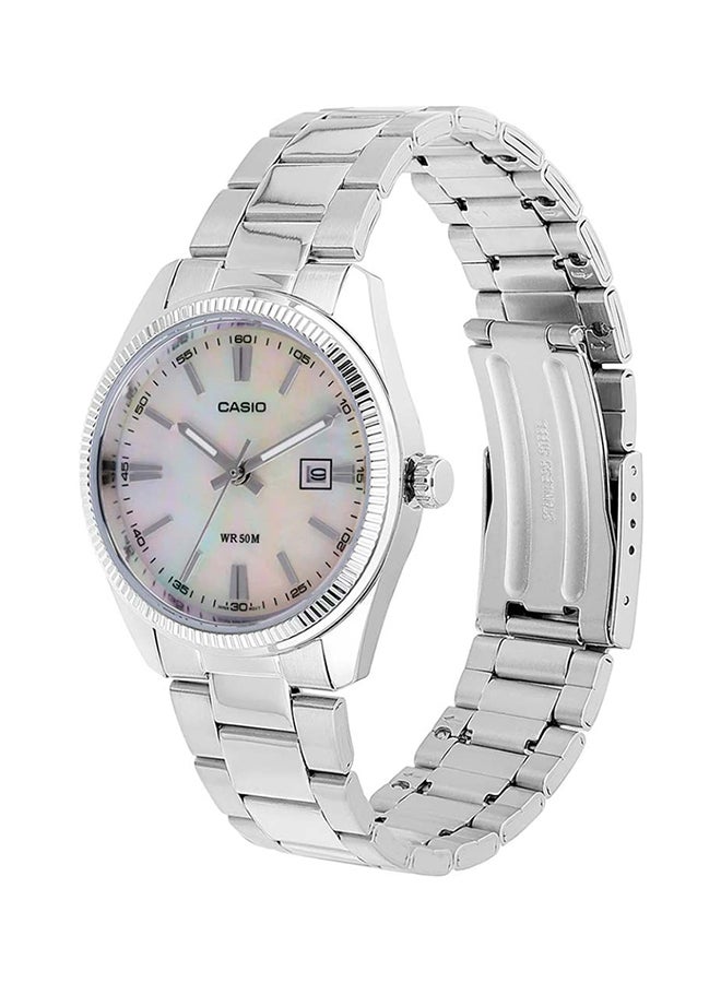 CASIO ساعة معصم دائرية شكل حزام من الفولاذ المقاوم للصدأ تناظرية LTP-1302DS-4AVDF - Image 3
