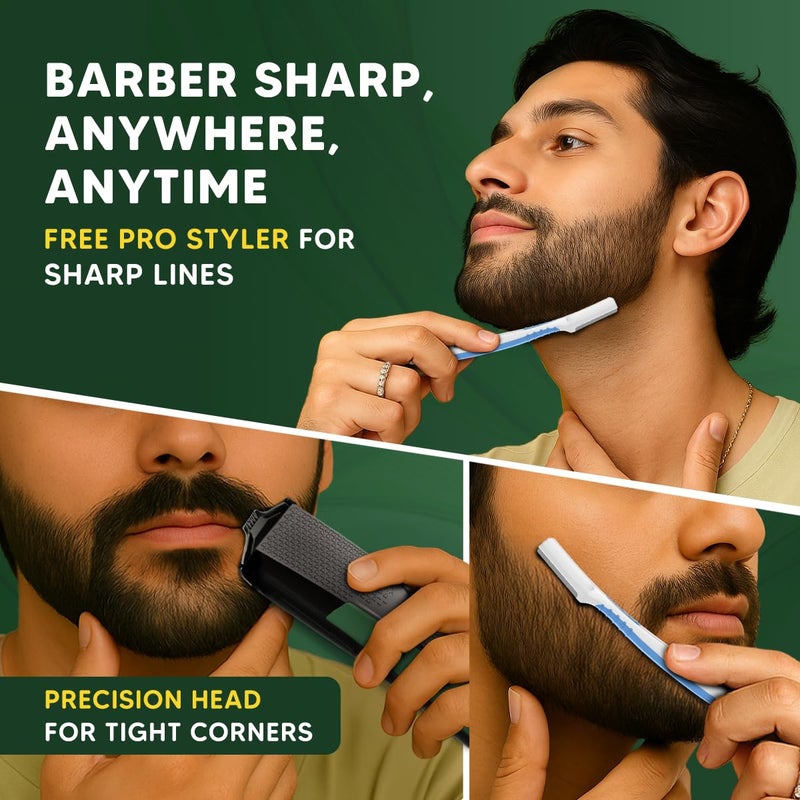 Lets Shave Letsshave 9-in-1 Beard Trimmer Plus for Men | T-Blade, Foil Shaver, Nose & Ear Trimmer | 6 Length Combs | USB-C Charging, 90 Min Runtime, LED Indicator | Skin Safe & Low Noise Grooming | #StyleYourWay - Image 5