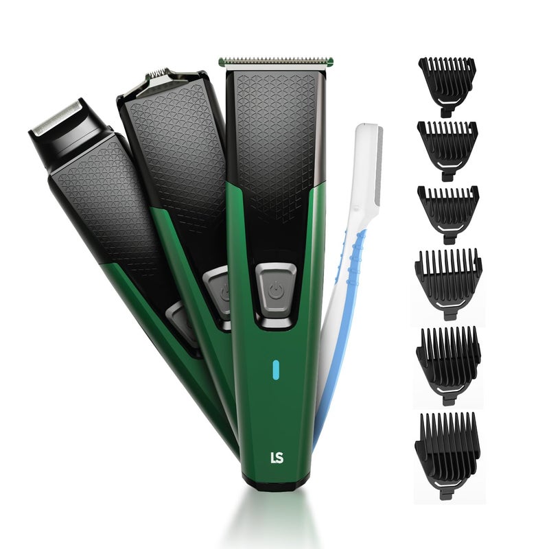 Lets Shave Letsshave 9-in-1 Beard Trimmer Plus for Men | T-Blade, Foil Shaver, Nose & Ear Trimmer | 6 Length Combs | USB-C Charging, 90 Min Runtime, LED Indicator | Skin Safe & Low Noise Grooming | #StyleYourWay - Image 1