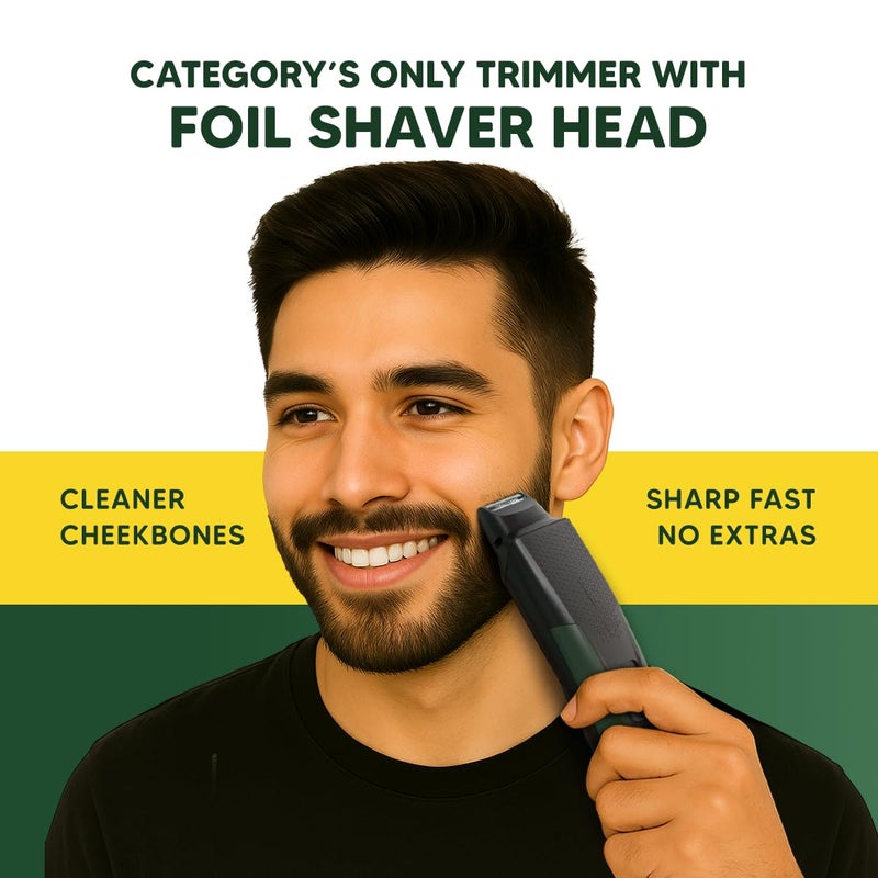 Lets Shave Letsshave 9-in-1 Beard Trimmer Plus for Men | T-Blade, Foil Shaver, Nose & Ear Trimmer | 6 Length Combs | USB-C Charging, 90 Min Runtime, LED Indicator | Skin Safe & Low Noise Grooming | #StyleYourWay - Image 4