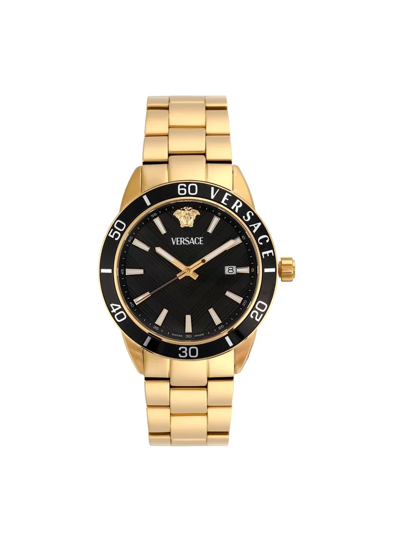 فيرزاتشي Greca Urban Quartz Black Dial Watch