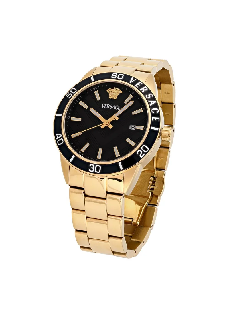 فيرزاتشي Greca Urban Quartz Black Dial Watch