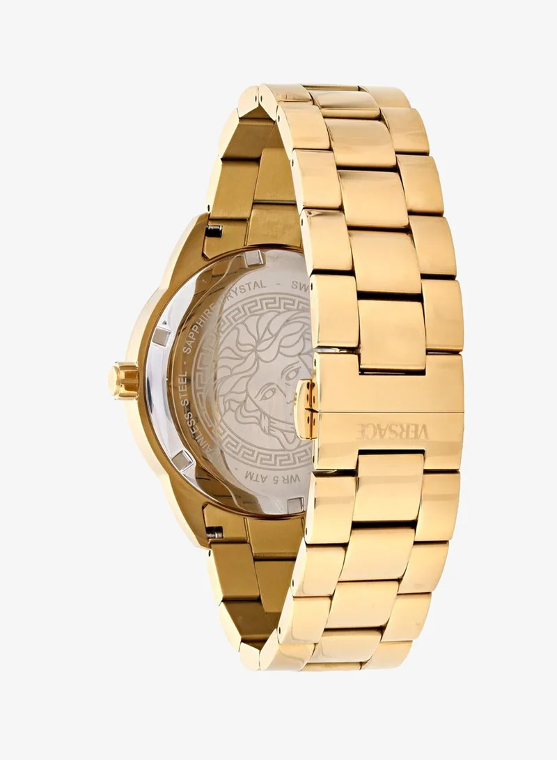 Versace  Greca Urban Quartz Black Dial Watch for Men | Best Price UAE