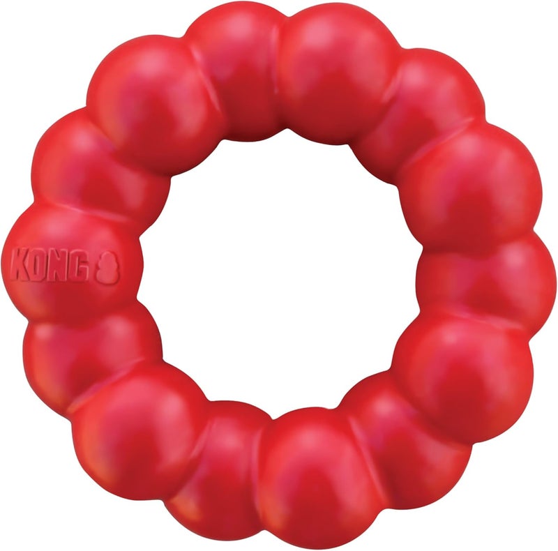 Kong User tested optimized build KONG - Ring - Durable Rubber Dog Chew Toy - For Small/Medium Dogs Elegant practical multi-option build - Image 1