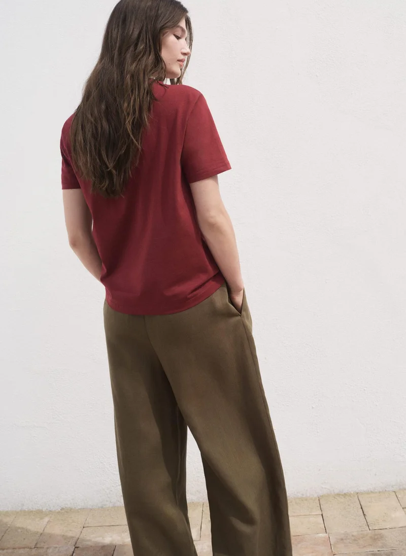 مانجو Chals Crew Neck T-Shirt