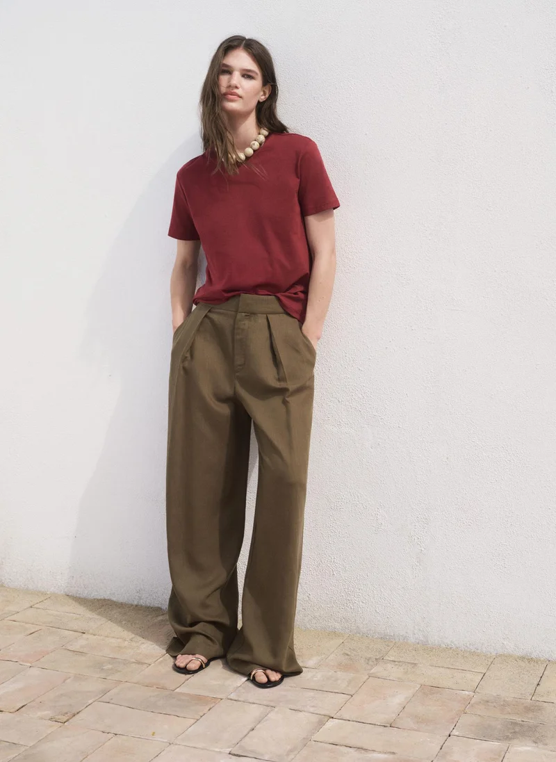 MANGO Chals Crew Neck T-Shirt