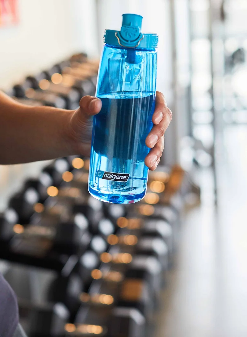 نالجين زجاجة Nalgene USA OTF Tritan Renew سعة 700 مل باللون الأزرق الرمادي الجليدي المستدام