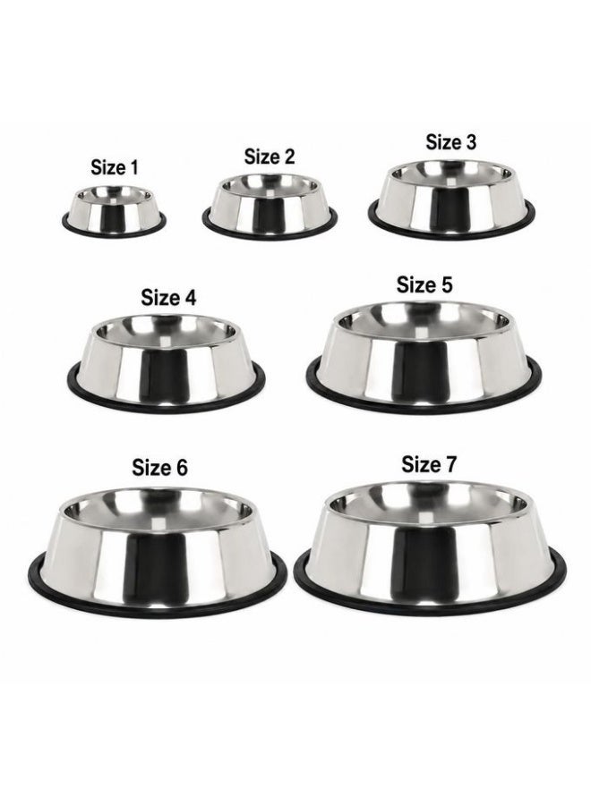 Pet Supplies stainless steel bowl for pet size 6 - Image 2
