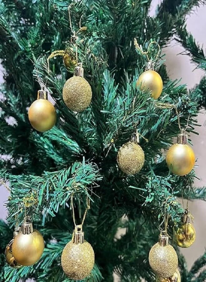 36 pcs - 3cm Modern Christmas Tree Ball Ornaments (Red - Gold - Silver) - Image 3