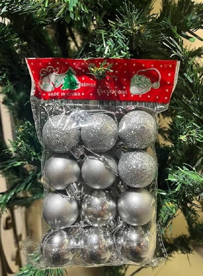 36 pcs - 3cm Modern Christmas Tree Ball Ornaments (Red - Gold - Silver) - Image 5