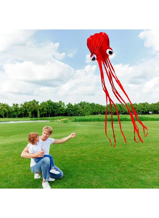 Software Octopus Flyer Kite With Long Colorful Tail For Kids, 31Inch Wide X 157Inch Long, Large, Red - pzsku/Z879C1C06463D21033A5EZ/45/_/1695647571/929784c9-8332-49d4-a570-421bdb2a000a