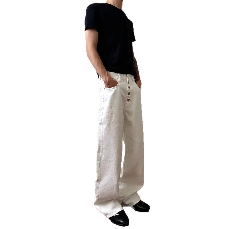 Unisex Classic Denim Jeans Loose Fit Daily Outdoor Wear - Image 5